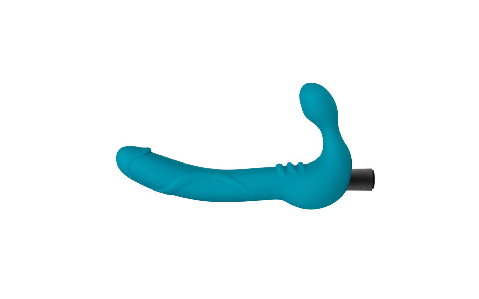 Temptasia Luna Strapless Silicone Dildo, 22.9cm, Teal