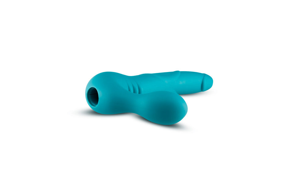 Temptasia Luna Strapless Silicone Dildo, 22.9cm, Teal