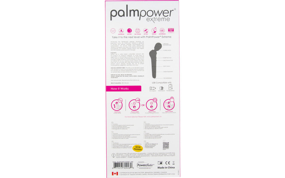 PalmPower Extreme Pink Rechargeable Wand