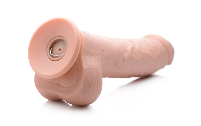 Loadz Dual Density Squirting Dildo + Remote, 8.5in/22cm, Flesh