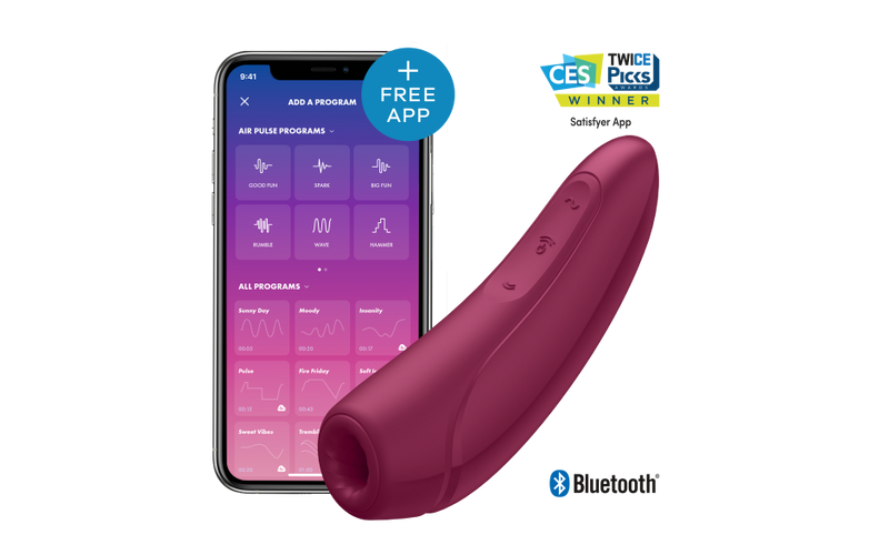 Satisfyer Curvy1+ Stimulator, Rose Red