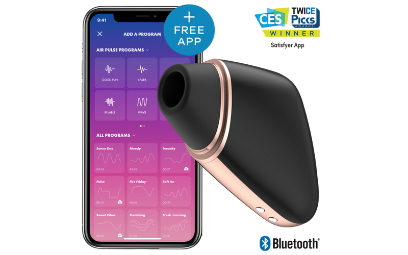 Satisfyer Love Triangle Stimulator + Vibration, Black