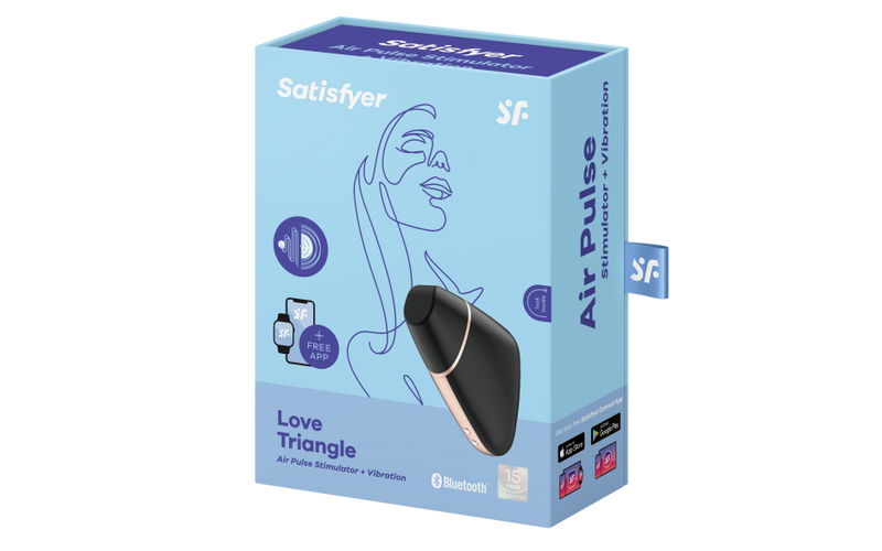 Satisfyer Love Triangle Stimulator + Vibration, Black