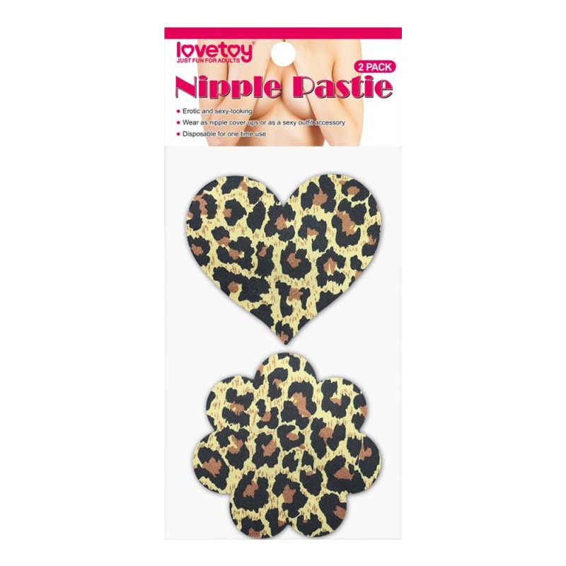 Lovetoy Leopard Sexy Nipple Pasties Twin Pack