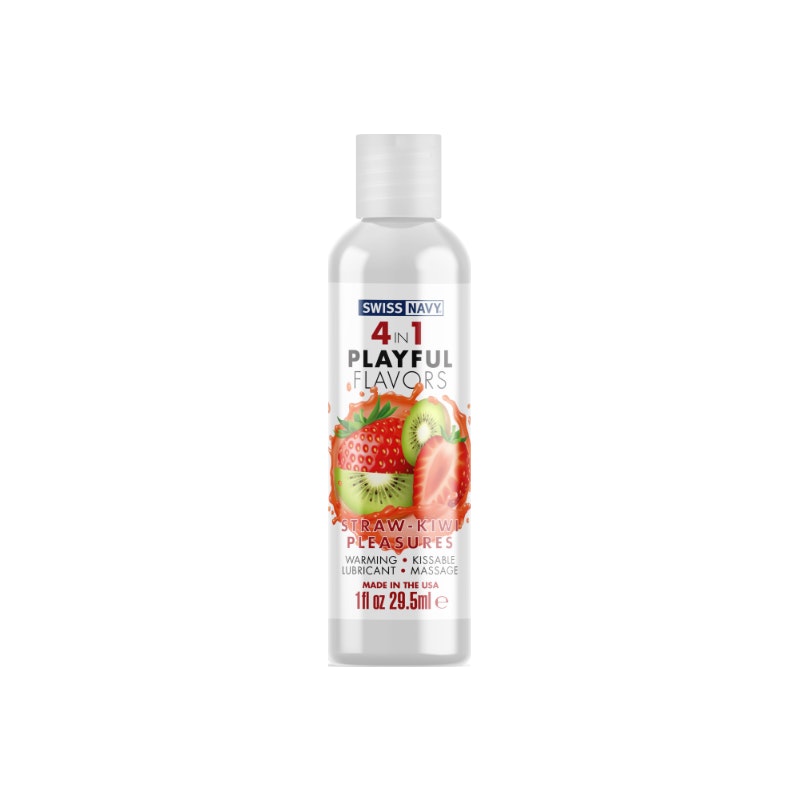 Swiss Navy Playful Flavours 4 In 1 Strawberry/Kiwi Pleasure 29.5ml
