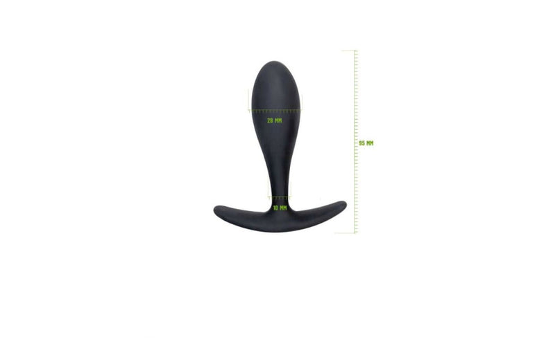 Brutus All Day Long Butt Plug, Small (8-21mm), Black