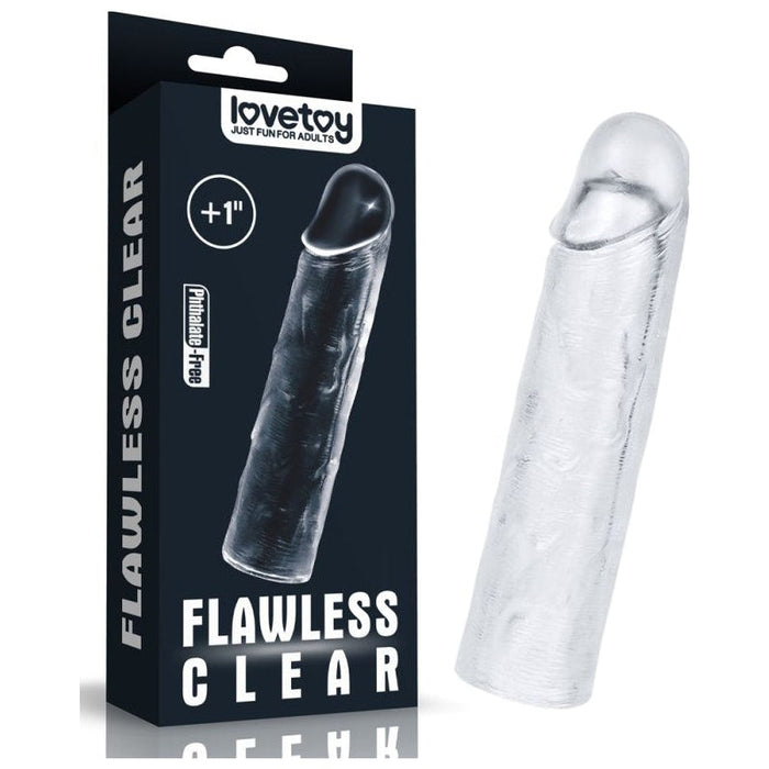 Lovetoy Clear Penis Extender Sleeve Plus 1in