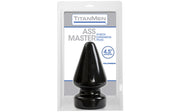 Body-safe silicone Ass Master butt plug with flared base.