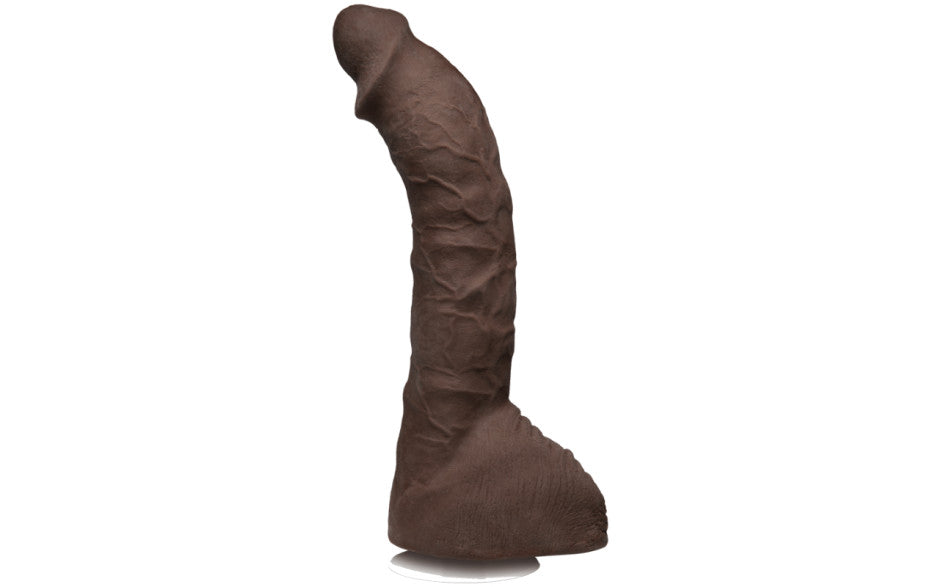 Prince Yahshua Vac-U-Lock Compatible Suction Cup Dildo, 10.5"/26.7cm, Brown