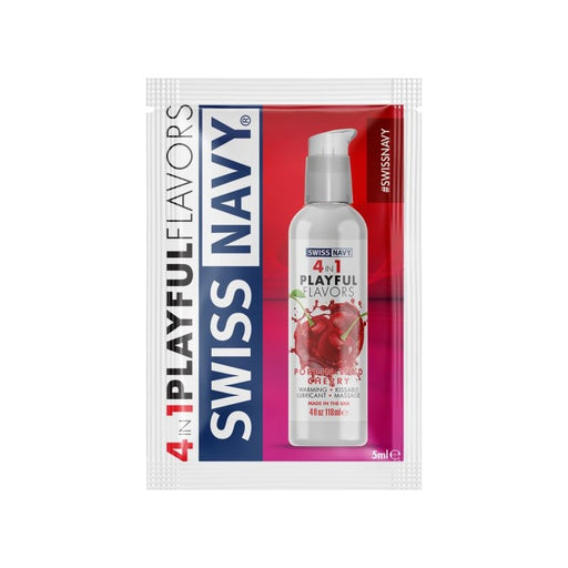 Swiss Navy Poppin Wild Cherry Lube 5ml Sachets, 100-pack