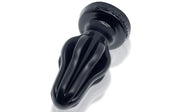 Side profile of the OxBalls AIRHOLE-2 butt plug showing the flexible fin design.