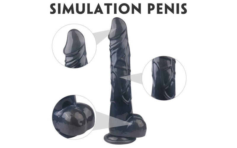 King Kong Dong with Balls XL, 12.6”/32cm, Black