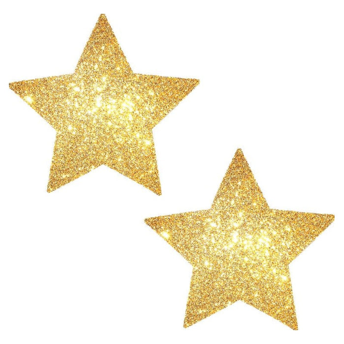 Neva Nude Gold Fairy Dust Glitter Star Pasties