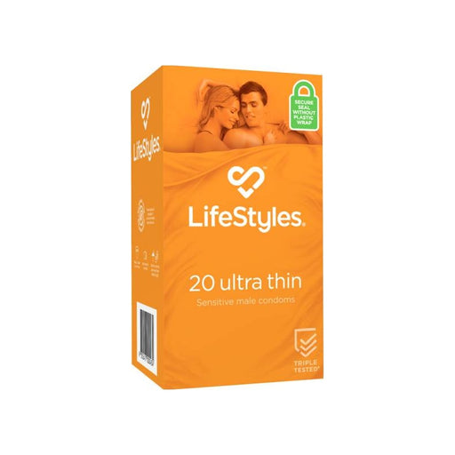 LifeStyles Ultra Thin Condoms, 20-pack