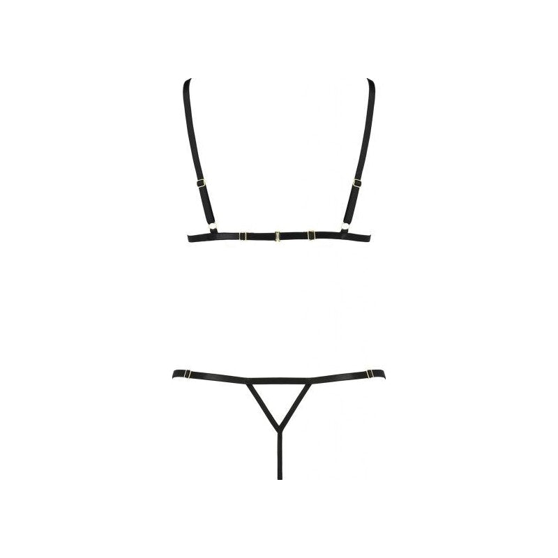 Passion Lingerie Solon 2-piece set, Black, S/M