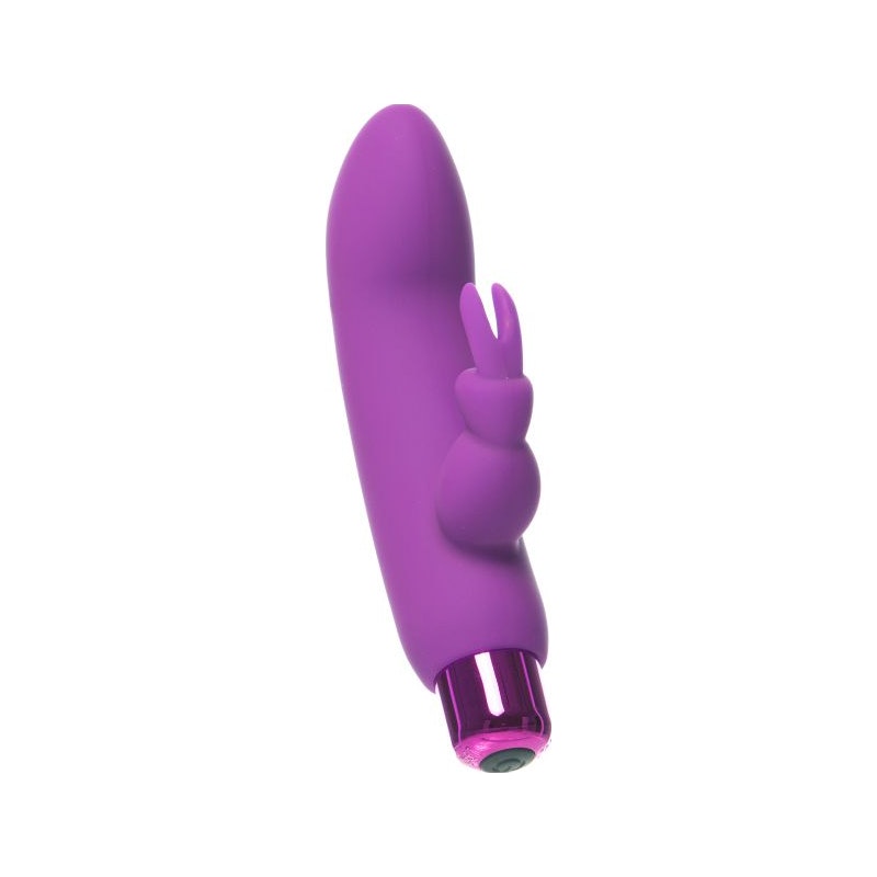 PowerBullet Alices Bunny Bullet w Rabbit Sleeve, 4", Purple
