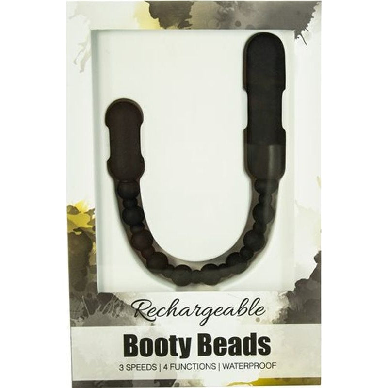 PowerBullet Rechargeable Booty Beads, Black