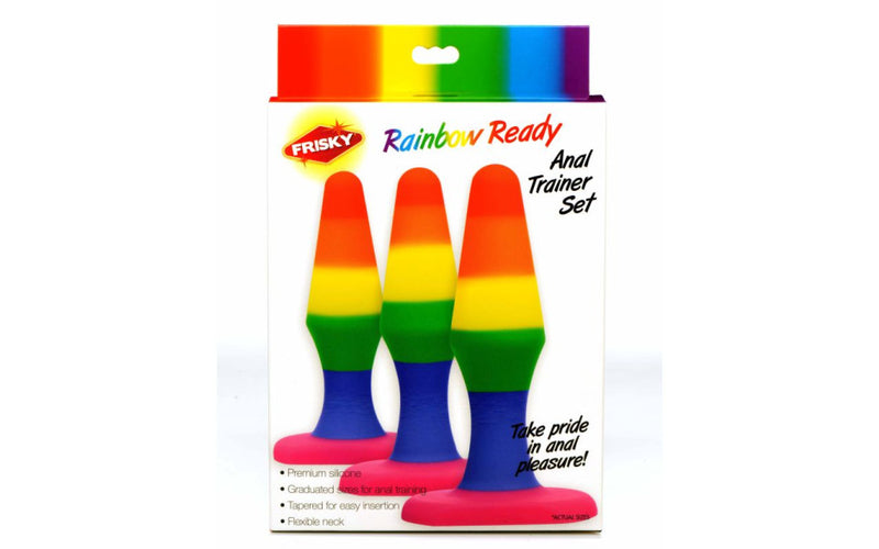 Frisky Rainbow Ready Anal Trainer Set, Rainbow