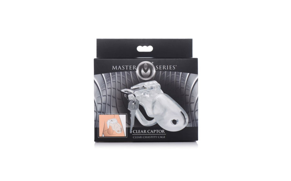 Master Series Clear Captor Chastity Cage, Large