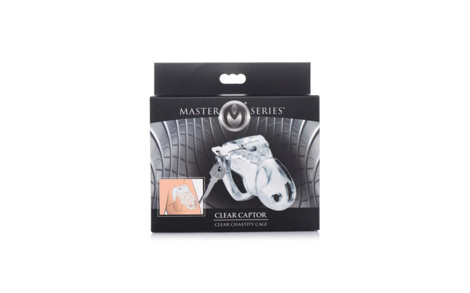 Master Series Clear Captor Chastity Cage, Small