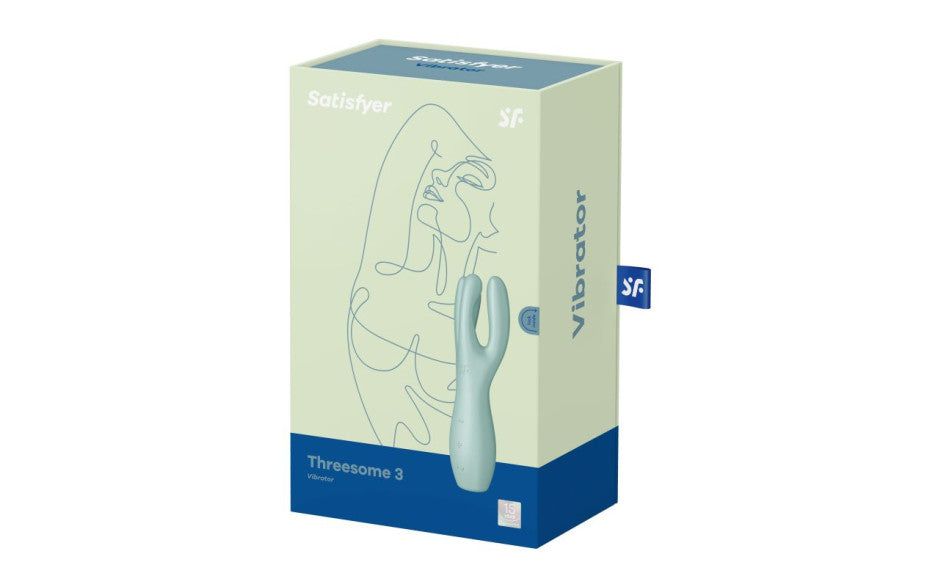 Satisfyer Threesome 3 Layon Vibrator, Mint