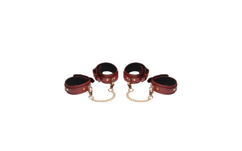 Master Series 6-Piece Bondage Set, Burgundy