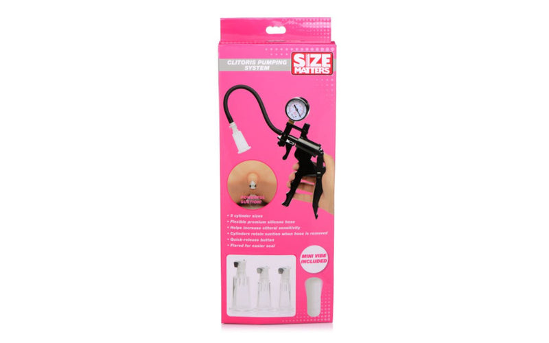 Size Matters Clitoral Pumping System, Clear