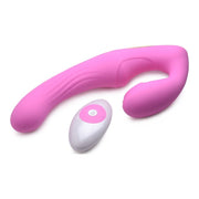 Strap U 15X U-Pulse Strapless Strap-On w Remote, Pink