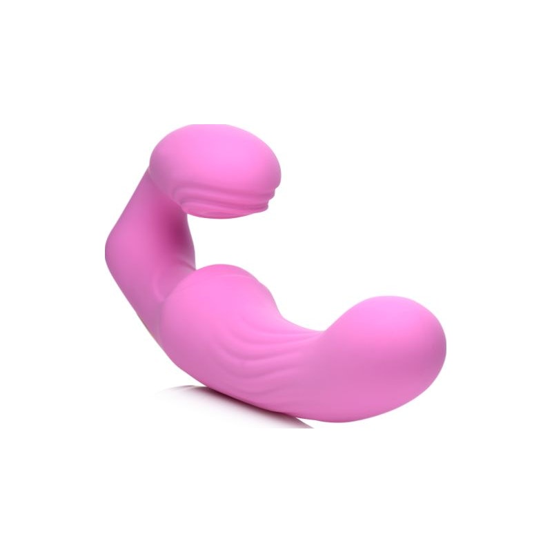 Strap U 15X U-Pulse Strapless Strap-On w Remote, Pink