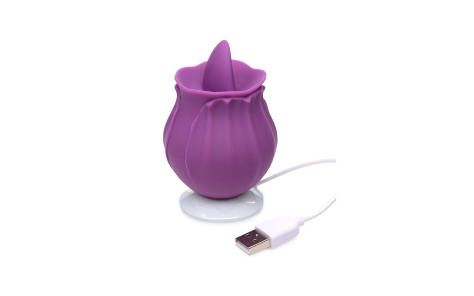 Inmi Bloomgasm Wild Violet 10X Licking Clit Stimulator, Purple