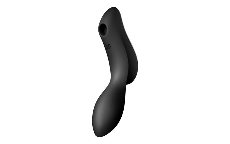 Satisfyer Curvy Trinity 2 Insertable Air Pulse Vibrator, Black