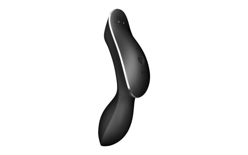 Satisfyer Curvy Trinity 2 Insertable Air Pulse Vibrator, Black