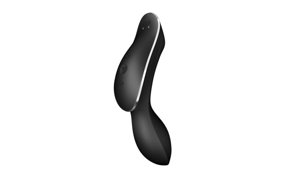 Satisfyer Curvy Trinity 2 Insertable Air Pulse Vibrator, Black