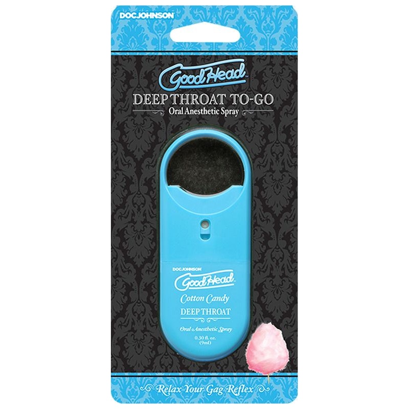 GoodHead ToGo Deep Throat Spray, Cotton Candy, 9ml