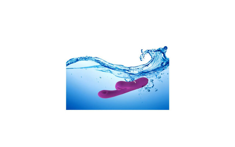 Viben Dazzle Rechargeable Thumping Rabbit Vibrator, Berry