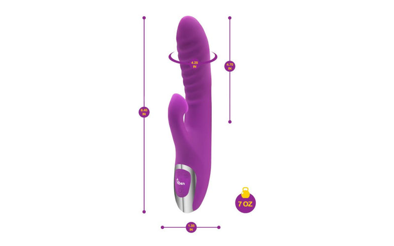Viben Frenzy Suction Rabbit Vibe, Purple