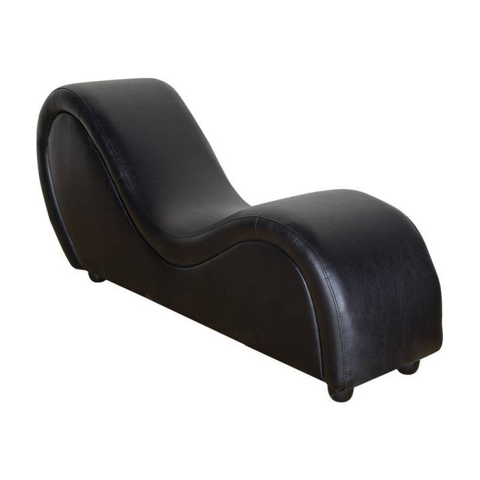 Kama Sutra Mebon Chaise Love Lounge Leather Black