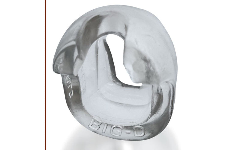 OxBalls Big D Shaft Grip Cock Ring, Clear