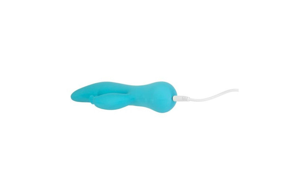 Kissing Swan Rechargeable Rabbit Vibrator, Blue