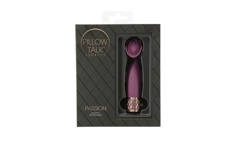 Pillow Talk Secrets Passion Clitoral Vibrator, Burgundy