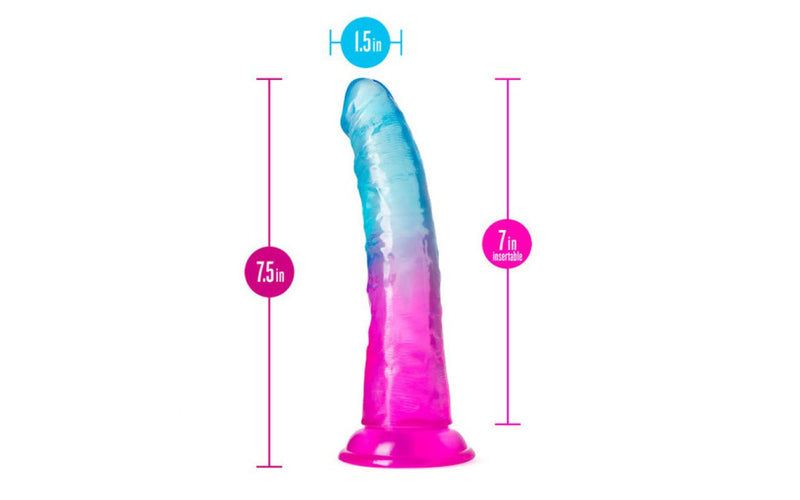 B Yours Beautiful Sky Dildo, 7"/18cm, Mixed