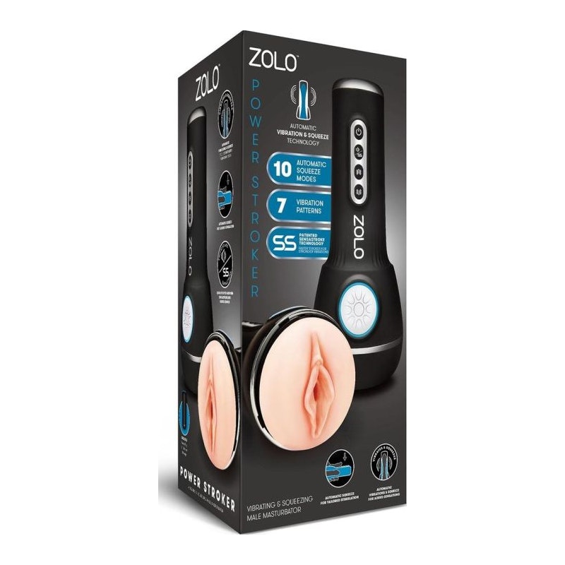 Zolo Power Stroker Automatic Masturbator, Black