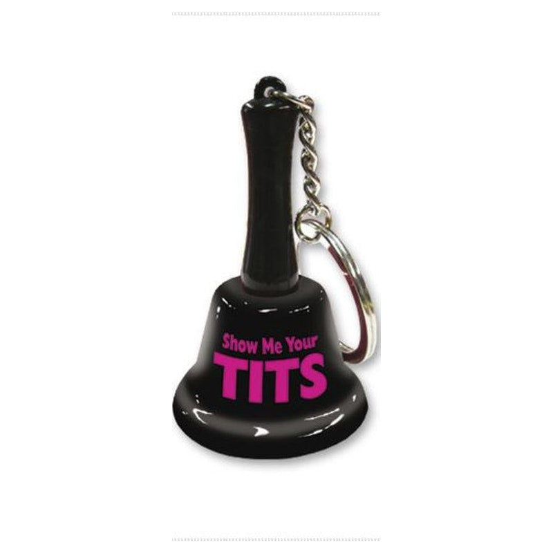 Show Me Your Tits Mini Bell Keychain - Novelty