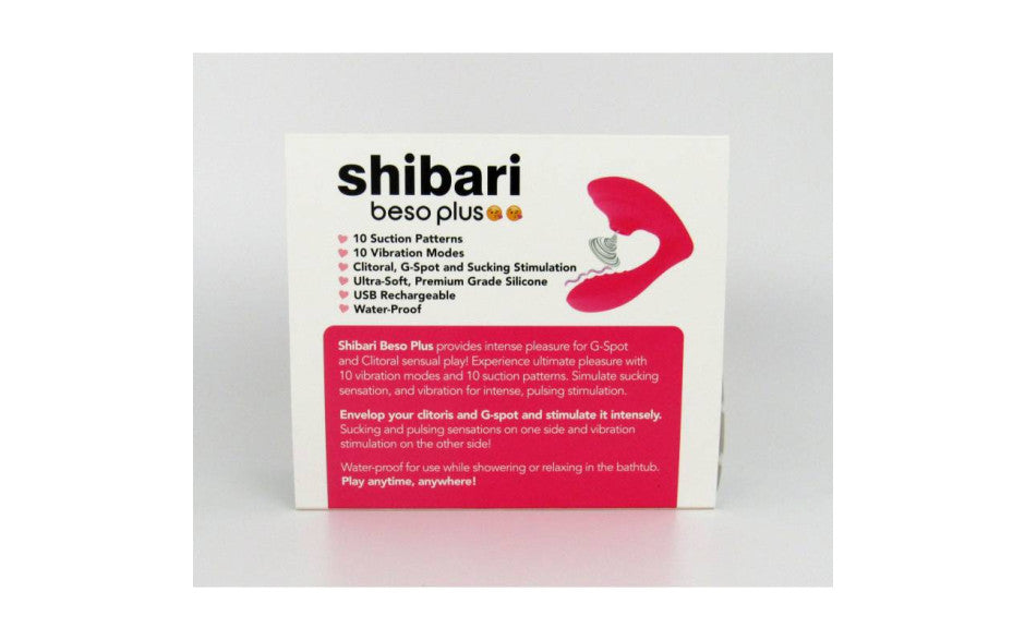 Shibari Beso Plus G-Spot and Clitoral Vibrator, Pink