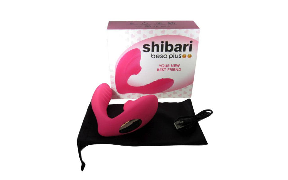 Shibari Beso Plus G-Spot and Clitoral Vibrator, Pink