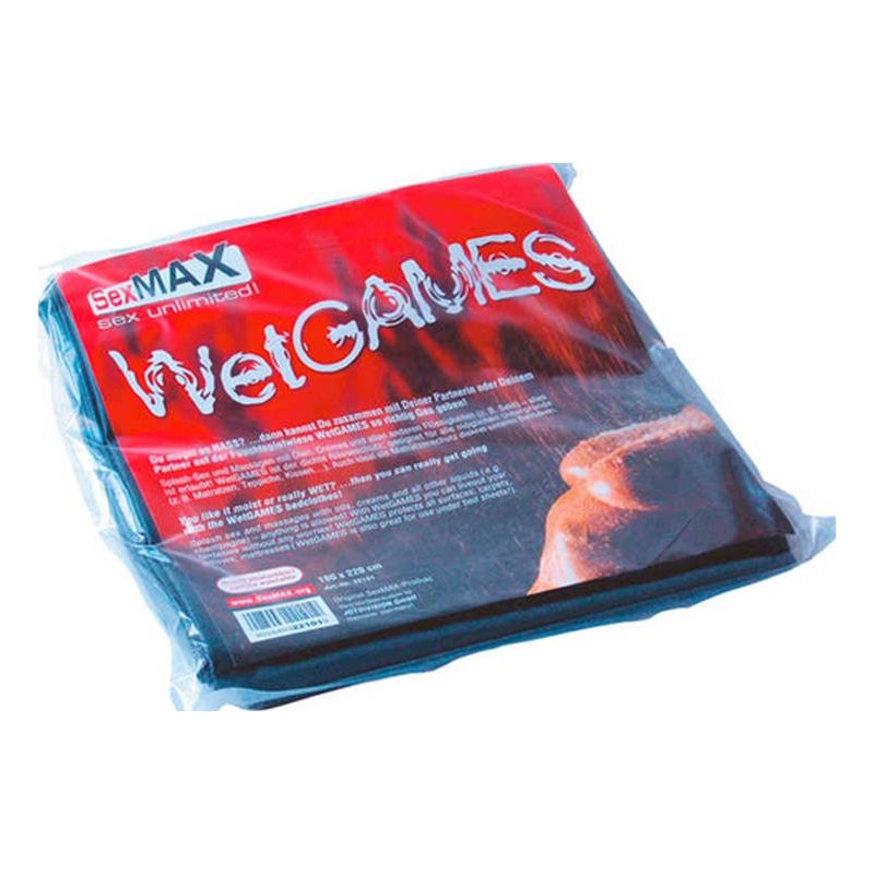 SexMAX WetGAMES Sheet, 180cm x 220cm, Black