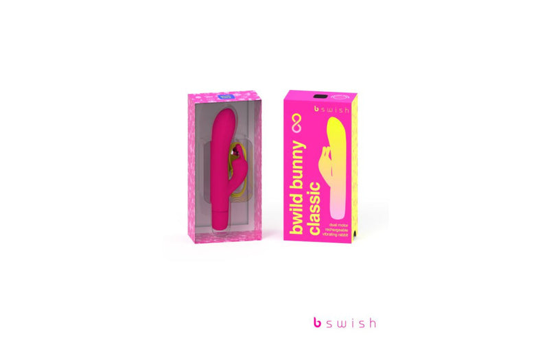 Bwild Bunny Classic Infinite Rabbit Vibrator, Sunset Pink