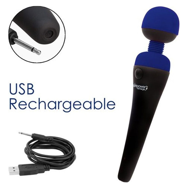 PalmPower Massage Wand, Blue