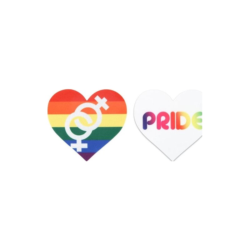 Pride Hearts Pasties, 2-pack, Rainbow