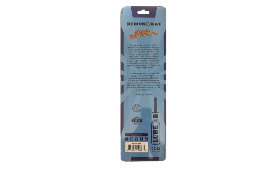 Demon Kat Silicone Lube Shooter, 10cm